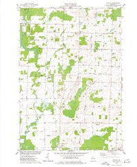 Nichols Wisconsin Historical topographic map, 1:24000 scale, 7.5 X 7.5 Minute, Year 1974