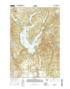 Nobleton Wisconsin Current topographic map, 1:24000 scale, 7.5 X 7.5 Minute, Year 2015