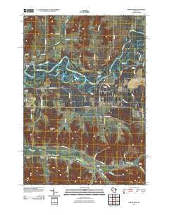 North Bend Wisconsin Historical topographic map, 1:24000 scale, 7.5 X 7.5 Minute, Year 2010