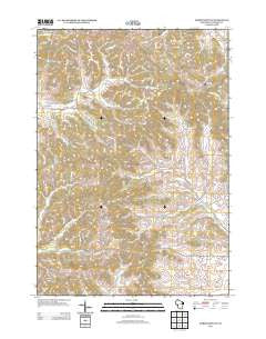 North Bend NE Wisconsin Historical topographic map, 1:24000 scale, 7.5 X 7.5 Minute, Year 2013