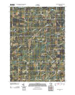 North Bristol Wisconsin Historical topographic map, 1:24000 scale, 7.5 X 7.5 Minute, Year 2010