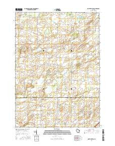 North Bristol Wisconsin Current topographic map, 1:24000 scale, 7.5 X 7.5 Minute, Year 2016