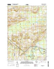 Northport Wisconsin Current topographic map, 1:24000 scale, 7.5 X 7.5 Minute, Year 2016