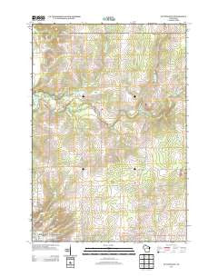 Nutterville Wisconsin Historical topographic map, 1:24000 scale, 7.5 X 7.5 Minute, Year 2013