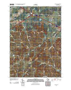 Oakdale Wisconsin Historical topographic map, 1:24000 scale, 7.5 X 7.5 Minute, Year 2010