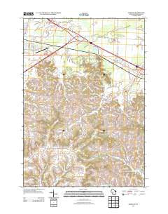 Oakdale Wisconsin Historical topographic map, 1:24000 scale, 7.5 X 7.5 Minute, Year 2013
