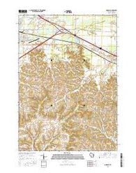Oakdale Wisconsin Current topographic map, 1:24000 scale, 7.5 X 7.5 Minute, Year 2016