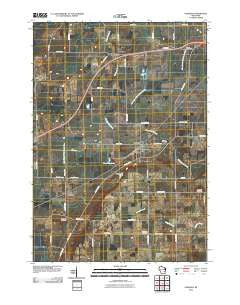 Oakfield Wisconsin Historical topographic map, 1:24000 scale, 7.5 X 7.5 Minute, Year 2010