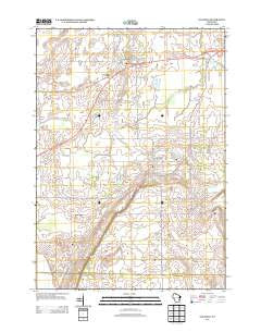 Oakfield Wisconsin Historical topographic map, 1:24000 scale, 7.5 X 7.5 Minute, Year 2013