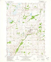 Oakfield Wisconsin Historical topographic map, 1:24000 scale, 7.5 X 7.5 Minute, Year 1980