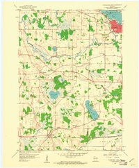 Oconomowoc West Wisconsin Historical topographic map, 1:24000 scale, 7.5 X 7.5 Minute, Year 1959