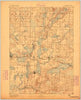 Oconomowoc Wisconsin Historical topographic map, 1:62500 scale, 15 X 15 Minute, Year 1892