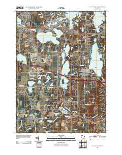 Oconomowoc East Wisconsin Historical topographic map, 1:24000 scale, 7.5 X 7.5 Minute, Year 2010