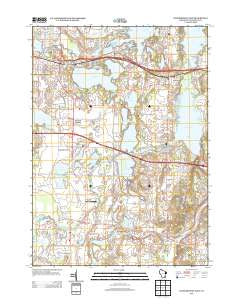 Oconomowoc East Wisconsin Historical topographic map, 1:24000 scale, 7.5 X 7.5 Minute, Year 2013
