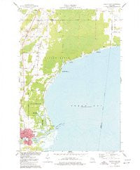 Oconto East Wisconsin Historical topographic map, 1:24000 scale, 7.5 X 7.5 Minute, Year 1974