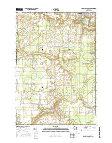 Oconto Falls South Wisconsin Current topographic map, 1:24000 scale, 7.5 X 7.5 Minute, Year 2016