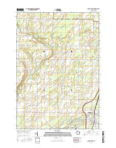 Oconto West Wisconsin Current topographic map, 1:24000 scale, 7.5 X 7.5 Minute, Year 2015