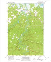 Odanah Wisconsin Historical topographic map, 1:24000 scale, 7.5 X 7.5 Minute, Year 1964