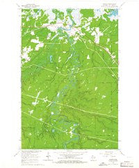 Odanah Wisconsin Historical topographic map, 1:24000 scale, 7.5 X 7.5 Minute, Year 1964