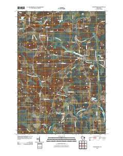 Ogdensburg Wisconsin Historical topographic map, 1:24000 scale, 7.5 X 7.5 Minute, Year 2010