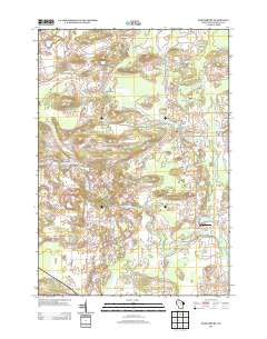 Ogdensburg Wisconsin Historical topographic map, 1:24000 scale, 7.5 X 7.5 Minute, Year 2013