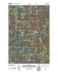 Ogema Wisconsin Historical topographic map, 1:24000 scale, 7.5 X 7.5 Minute, Year 2011