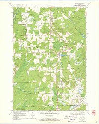 Ogema Wisconsin Historical topographic map, 1:24000 scale, 7.5 X 7.5 Minute, Year 1970
