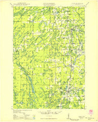 Ogema Wisconsin Historical topographic map, 1:48000 scale, 15 X 15 Minute, Year 1949