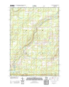 Ogema NW Wisconsin Historical topographic map, 1:24000 scale, 7.5 X 7.5 Minute, Year 2013