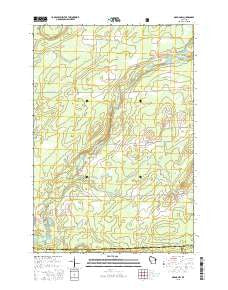 Ogema NW Wisconsin Current topographic map, 1:24000 scale, 7.5 X 7.5 Minute, Year 2015