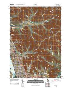Onalaska Wisconsin Historical topographic map, 1:24000 scale, 7.5 X 7.5 Minute, Year 2010