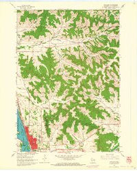 Onalaska Wisconsin Historical topographic map, 1:24000 scale, 7.5 X 7.5 Minute, Year 1963