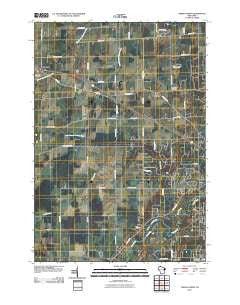 Oneida North Wisconsin Historical topographic map, 1:24000 scale, 7.5 X 7.5 Minute, Year 2010