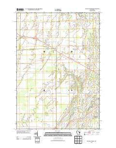 Oneida North Wisconsin Historical topographic map, 1:24000 scale, 7.5 X 7.5 Minute, Year 2013