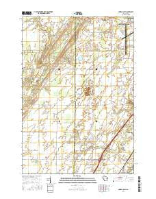 Oneida South Wisconsin Current topographic map, 1:24000 scale, 7.5 X 7.5 Minute, Year 2016