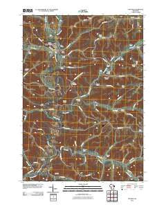 Ontario Wisconsin Historical topographic map, 1:24000 scale, 7.5 X 7.5 Minute, Year 2010