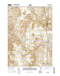 Oregon Wisconsin Current topographic map, 1:24000 scale, 7.5 X 7.5 Minute, Year 2016