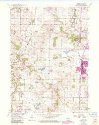 Oregon Wisconsin Historical topographic map, 1:24000 scale, 7.5 X 7.5 Minute, Year 1961