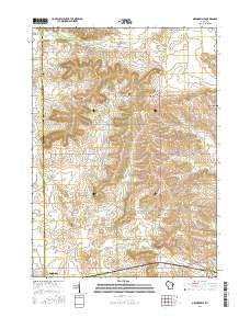 Orfordville Wisconsin Current topographic map, 1:24000 scale, 7.5 X 7.5 Minute, Year 2016