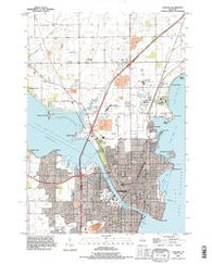 Oshkosh Wisconsin Historical topographic map, 1:24000 scale, 7.5 X 7.5 Minute, Year 1992