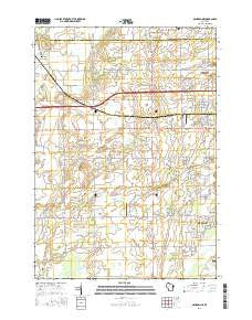 Oshkosh NE Wisconsin Current topographic map, 1:24000 scale, 7.5 X 7.5 Minute, Year 2016