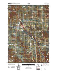 Osseo Wisconsin Historical topographic map, 1:24000 scale, 7.5 X 7.5 Minute, Year 2010