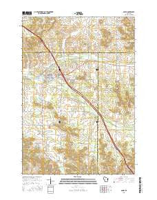 Osseo Wisconsin Current topographic map, 1:24000 scale, 7.5 X 7.5 Minute, Year 2015