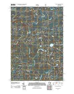 Otter Lake Wisconsin Historical topographic map, 1:24000 scale, 7.5 X 7.5 Minute, Year 2011