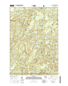 Otter Lake Wisconsin Current topographic map, 1:24000 scale, 7.5 X 7.5 Minute, Year 2015