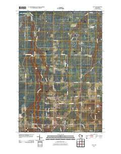 Oulu Wisconsin Historical topographic map, 1:24000 scale, 7.5 X 7.5 Minute, Year 2010