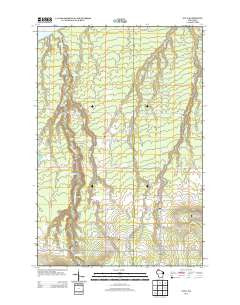Oulu Wisconsin Historical topographic map, 1:24000 scale, 7.5 X 7.5 Minute, Year 2013