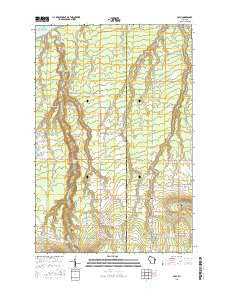 Oulu Wisconsin Current topographic map, 1:24000 scale, 7.5 X 7.5 Minute, Year 2015