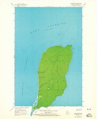 Outer Island Wisconsin Historical topographic map, 1:24000 scale, 7.5 X 7.5 Minute, Year 1963