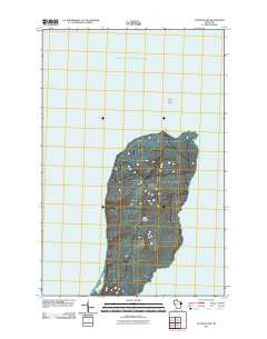 Outer Island Wisconsin Historical topographic map, 1:24000 scale, 7.5 X 7.5 Minute, Year 2011